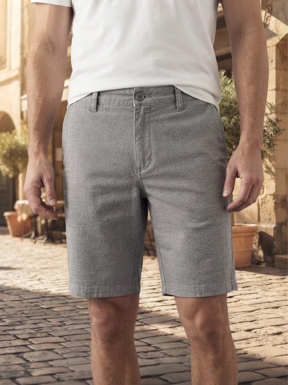 Lee Extreme Comfort Gray Casual Shorts – Size 32